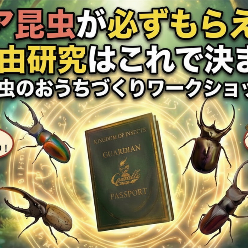 イシンホーム郡山店（ジューケン葉山）【7/26郡山・20組限定】自由研究に！レア昆虫のペアがもらえる昆虫のおうちづくりワークショップ！